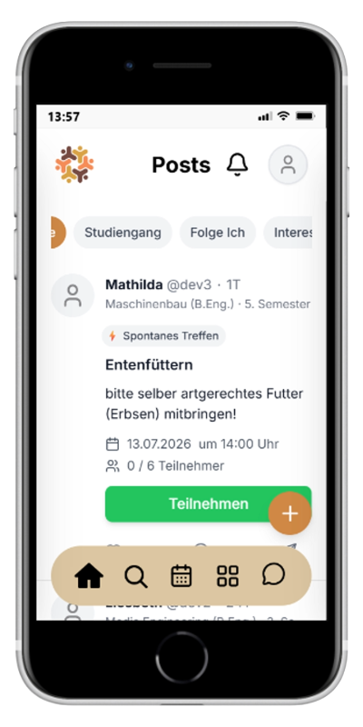 Screenshot Homefeed